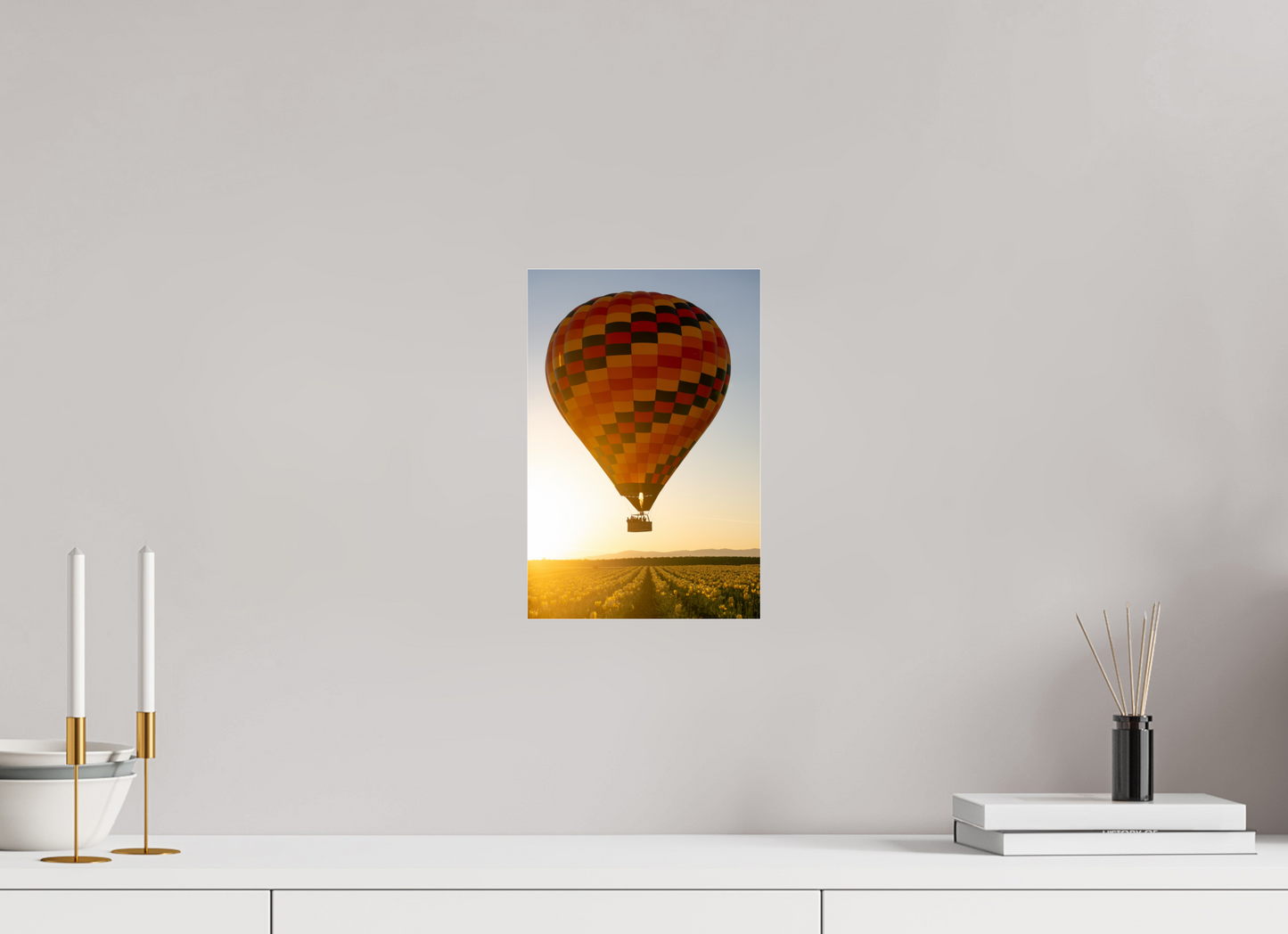 Balloon over Tulips