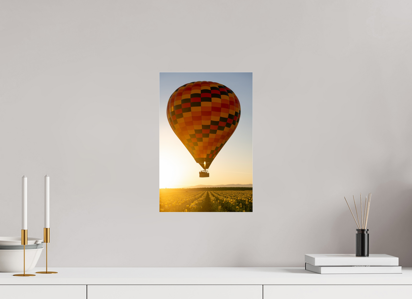 Balloon over Tulips