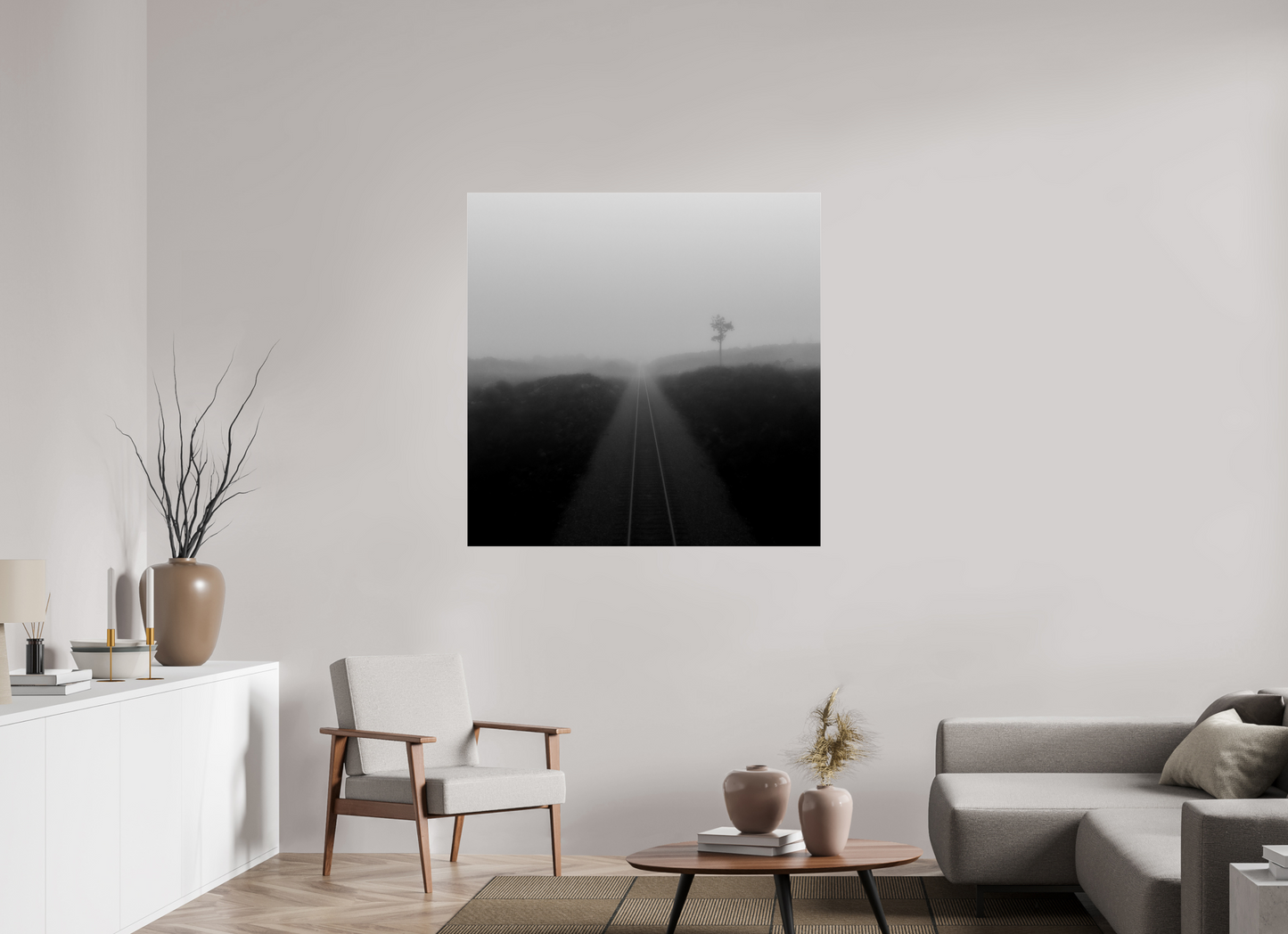 45 x 45″, Photo Print Under Acrylic Glass Into the Void
