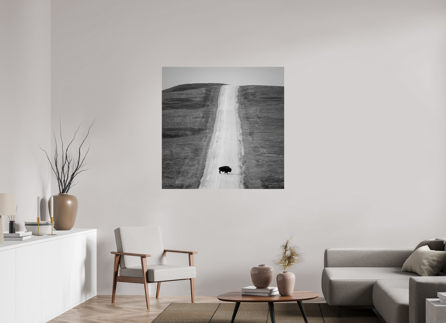 45 x 45″, Photo Print Under Acrylic Glass Unbounded