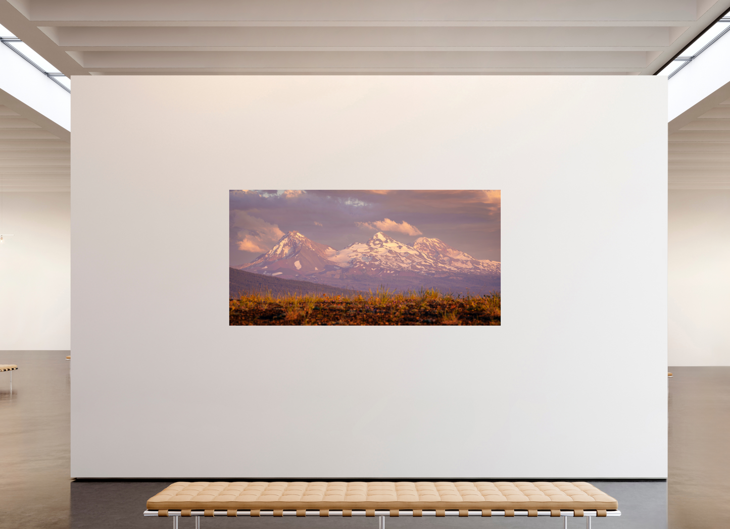 94 x 47″, Photo Print Under Acrylic Glass The Three Sisters
