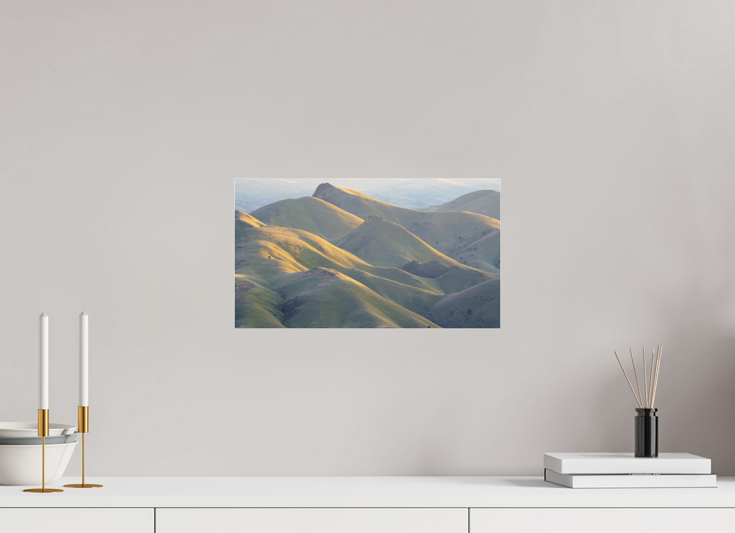 16 x 9″, Photo Print Under Acrylic Glass Forest Green Outback