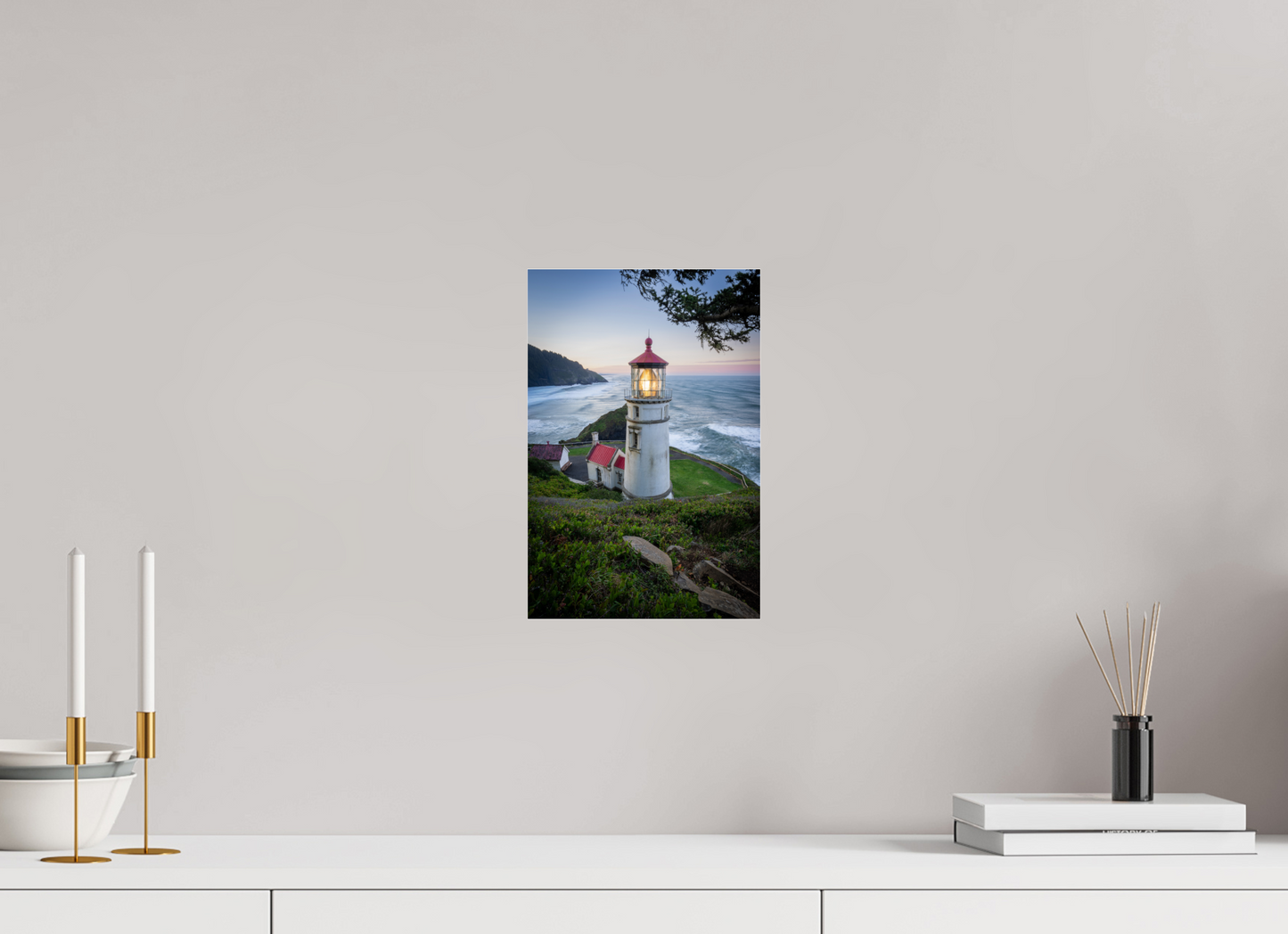 8 x 12″, Photo Print Under Acrylic Glass Heceta Head Lighthouse