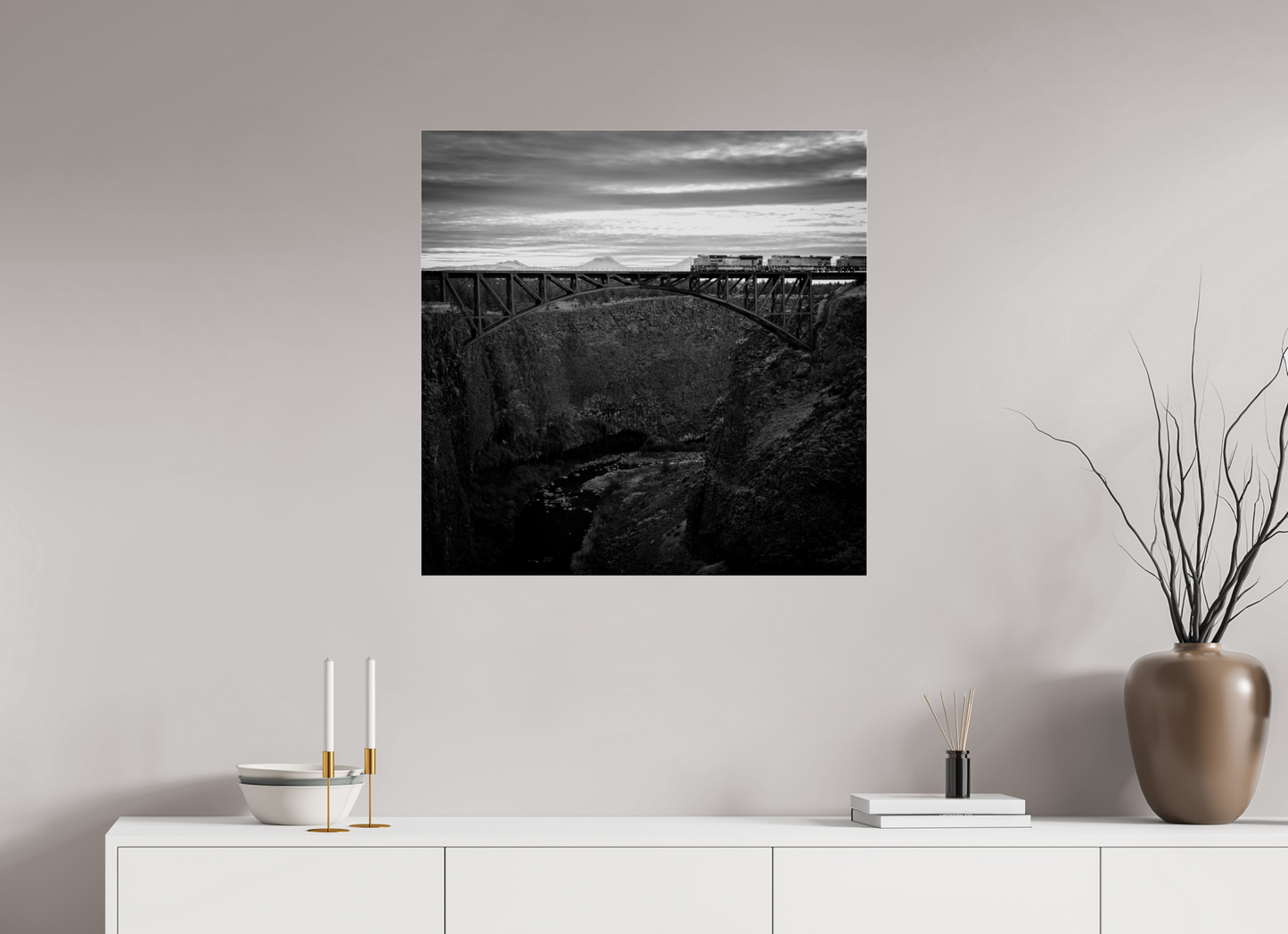 30 x 30″, Photo Print Under Acrylic Glass On Time