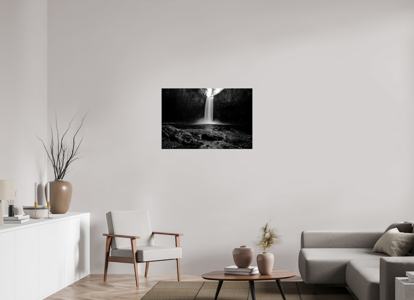 36 x 24″, Photo Print Under Acrylic Glass Morning Light at Abiqua Falls