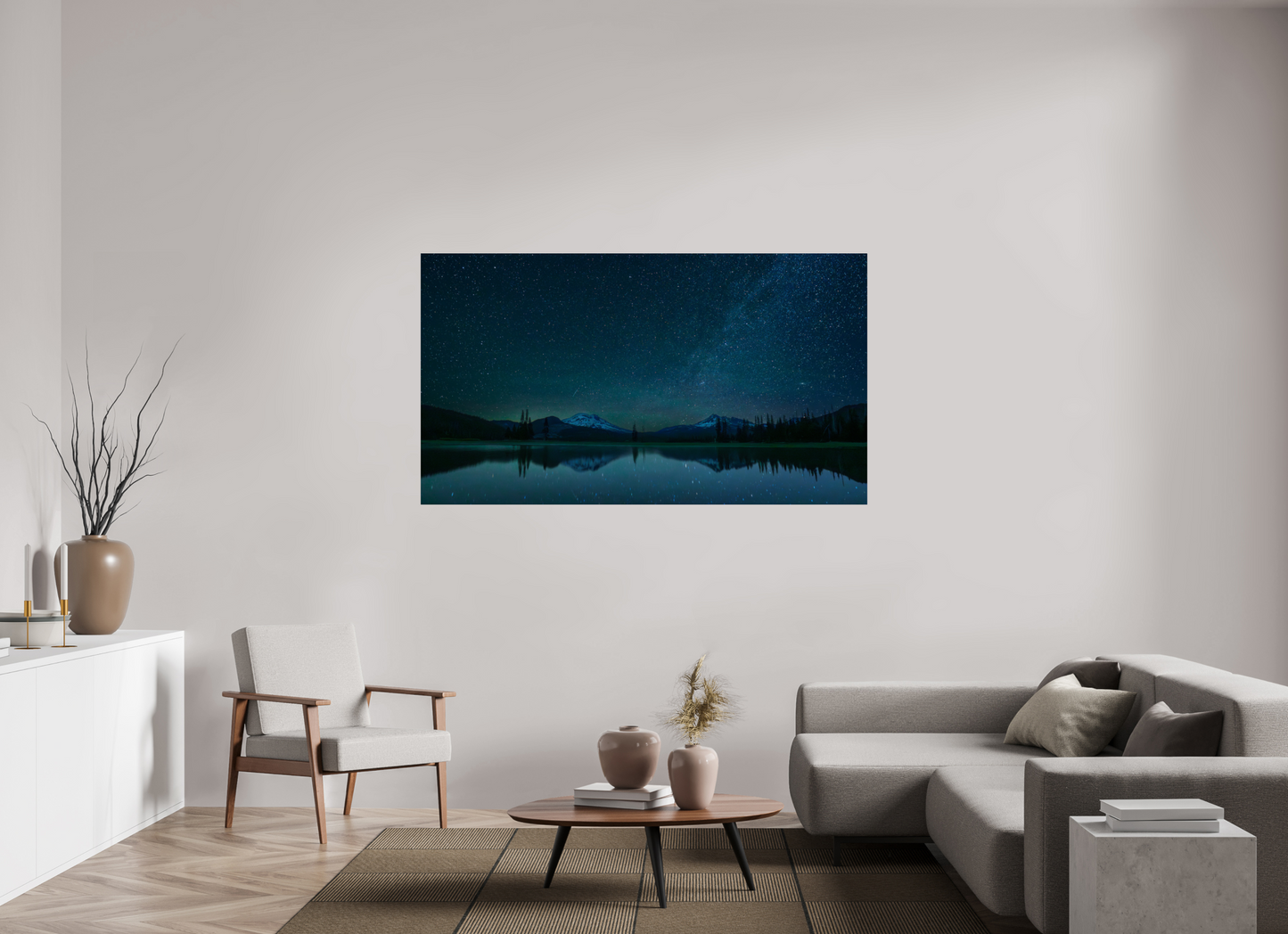 70 x 39.4″, Photo Print Under Acrylic Glass Sparks Lake Starlight