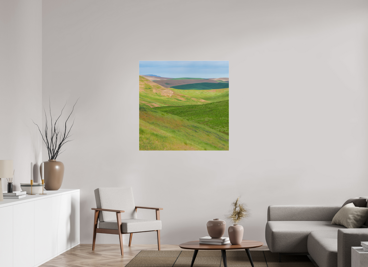 40 x 40″, Photo Print Under Acrylic Glass Green TBA