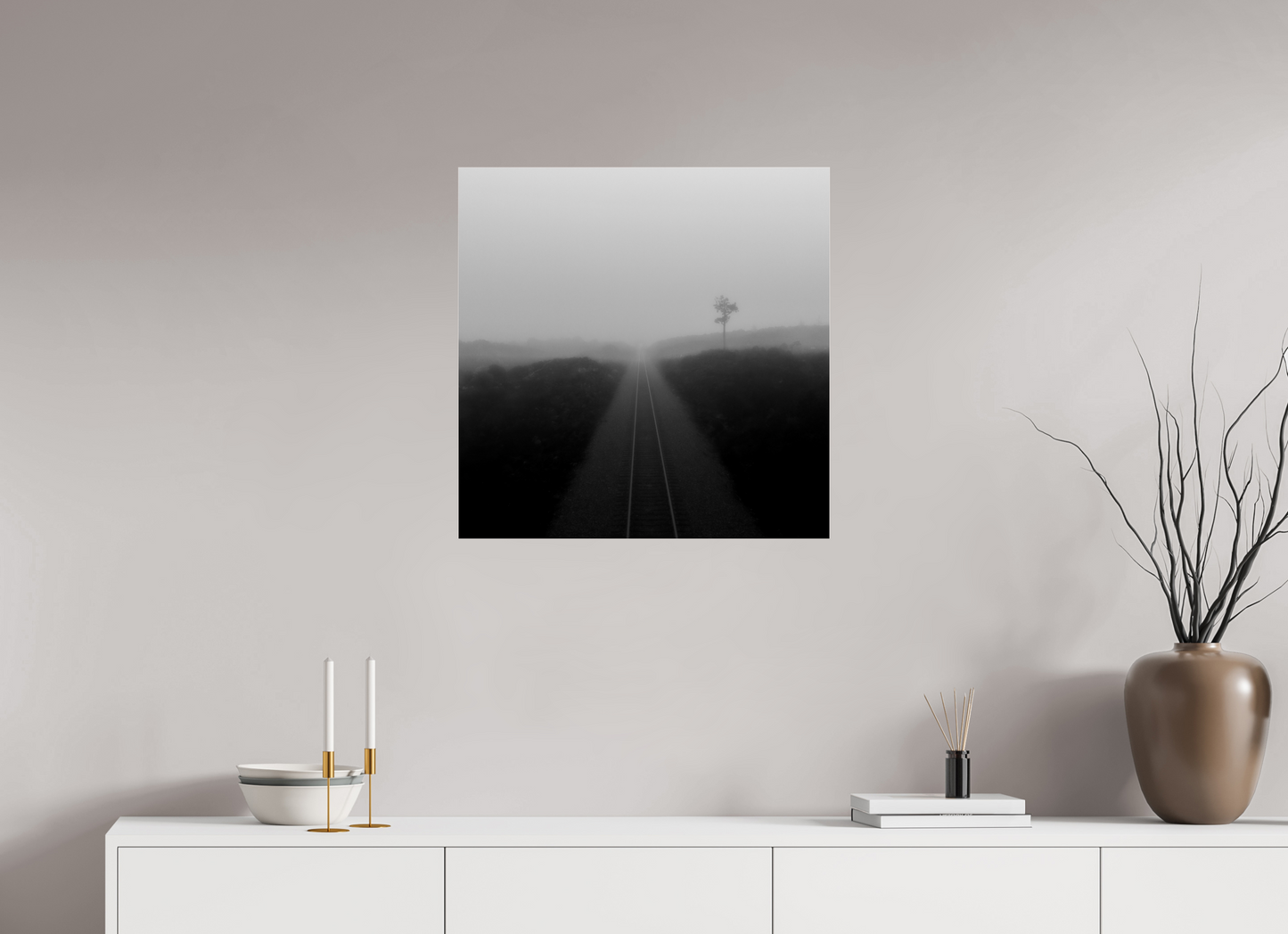 25 x 25″, Photo Print Under Acrylic Glass Into the Void