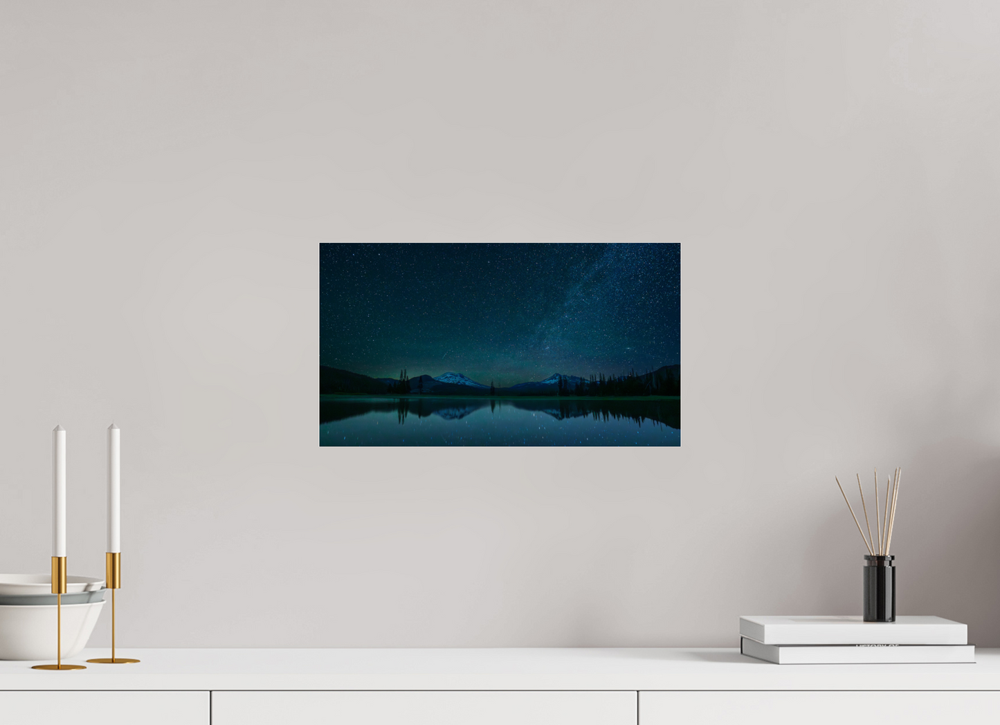 16 x 9″, Photo Print Under Acrylic Glass Sparks Lake Starlight