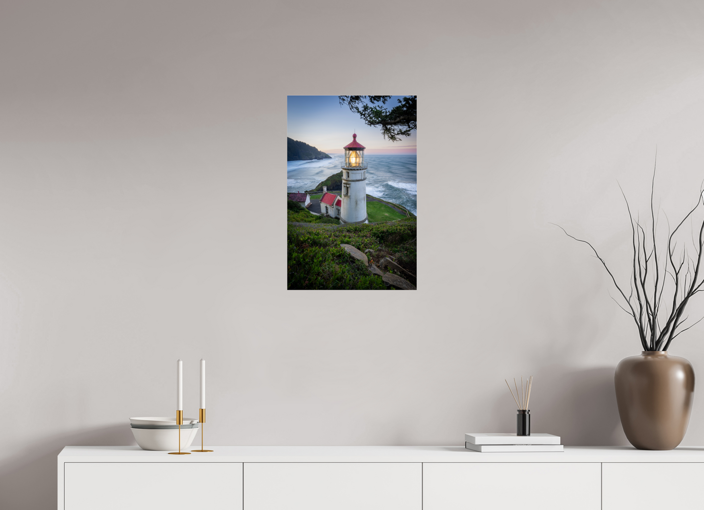 16 x 24″, Photo Print Under Acrylic Glass Heceta Head Lighthouse