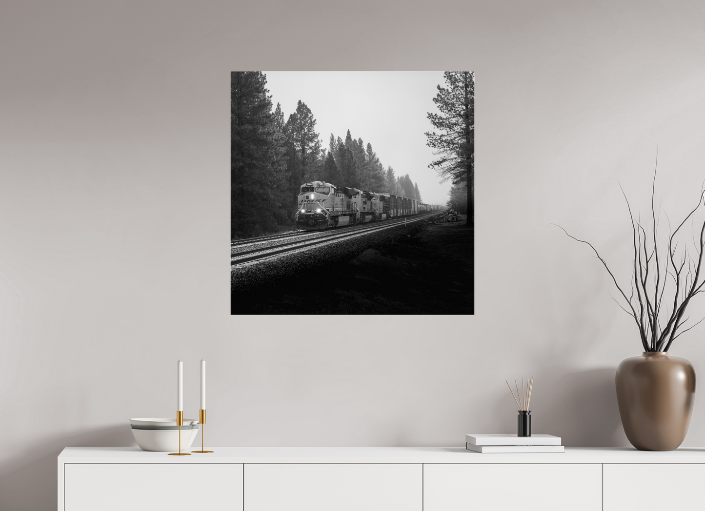 30 x 30″, Photo Print Under Acrylic Glass BNSF TBA