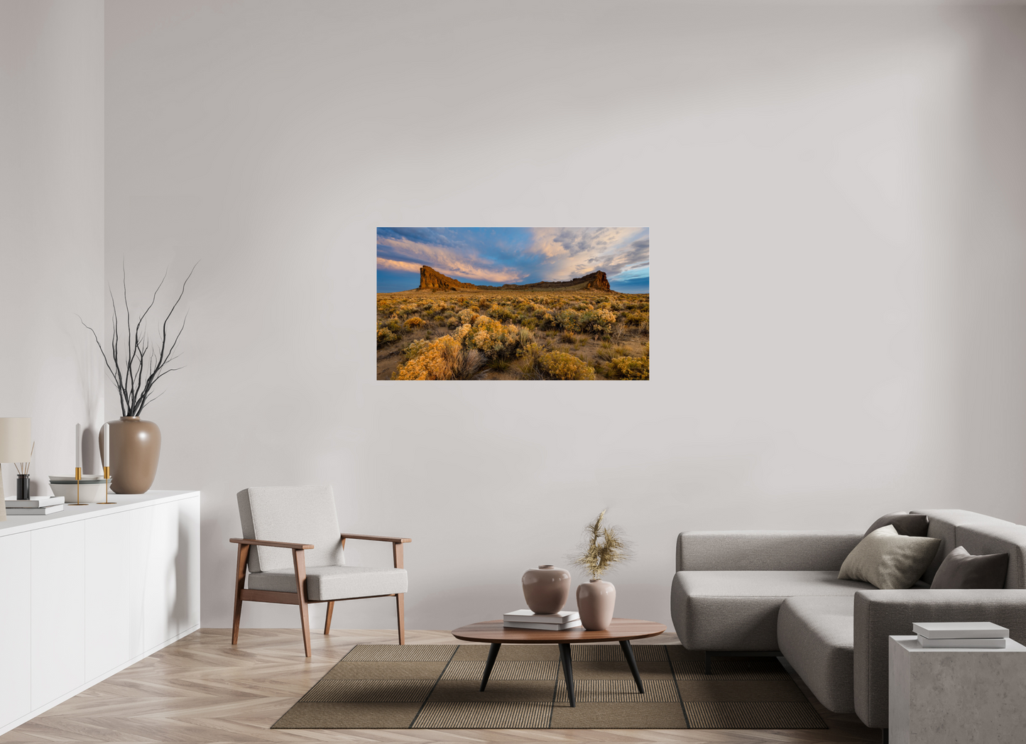 55 x 30.9″, Photo Print Under Acrylic Glass High Desert