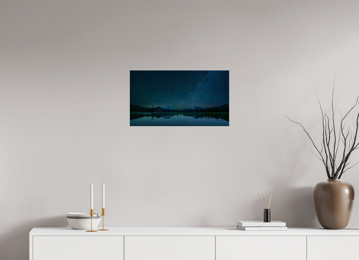24 x 13.5″, Photo Print Under Acrylic Glass Sparks Lake Starlight