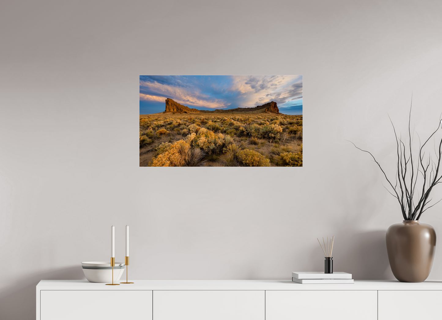 32 x 18″, Photo Print Under Acrylic Glass High Desert