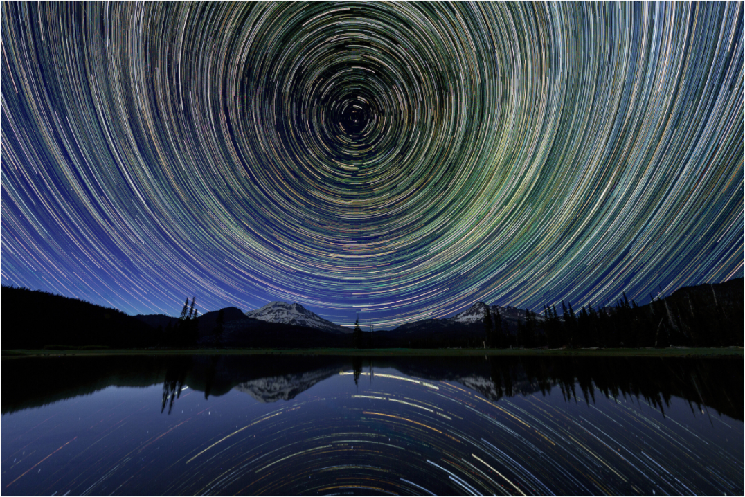Main image Star Trails Over Sparks Lake