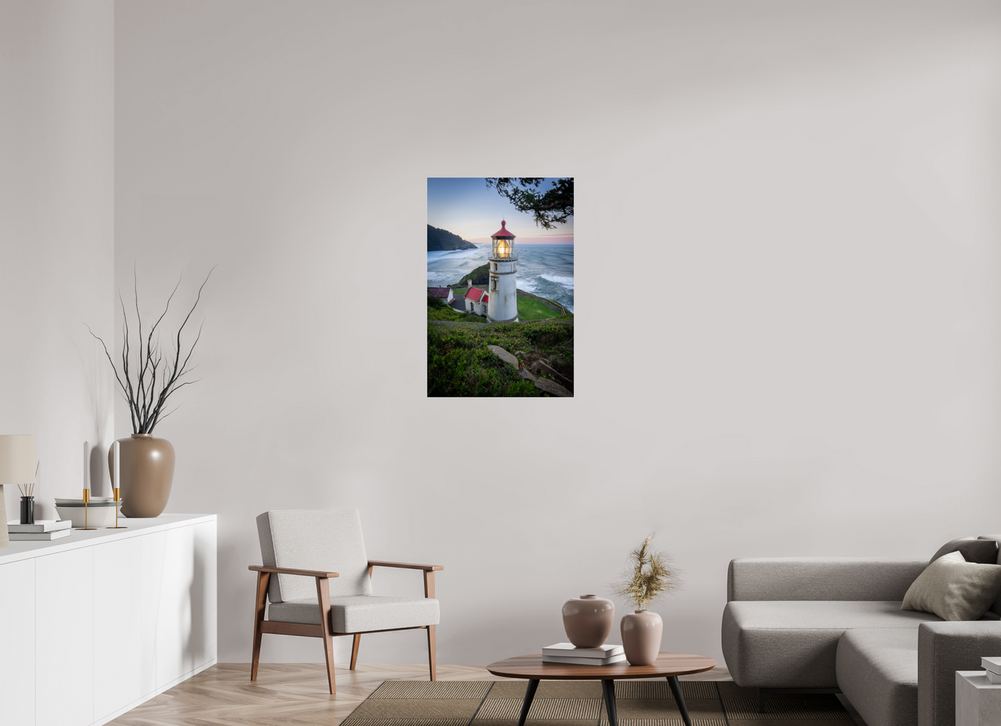 24 x 36″, Photo Print Under Acrylic Glass Heceta Head Lighthouse