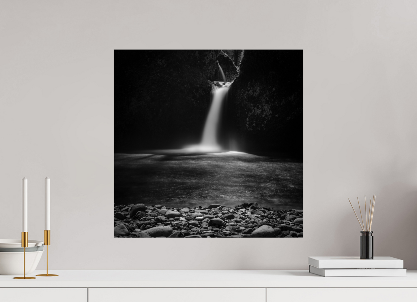 20 x 20″, Photo Print Under Acrylic Glass Punch Bowl Falls