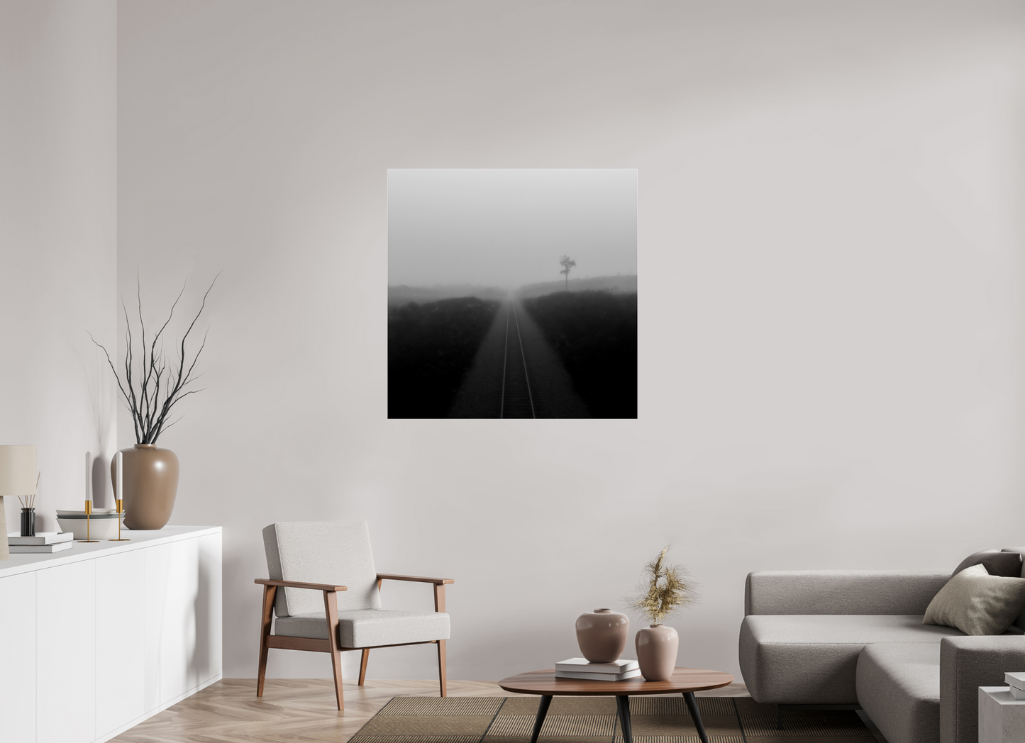 40 x 40″, Photo Print Under Acrylic Glass Into the Void