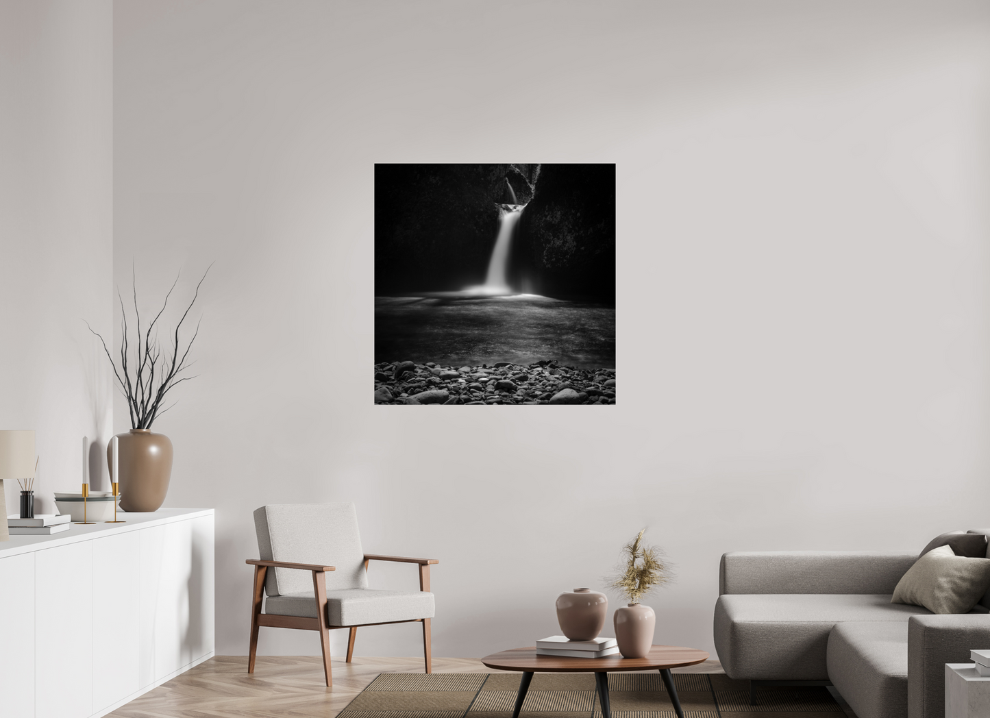 40 x 40″, Photo Print Under Acrylic Glass Punch Bowl Falls
