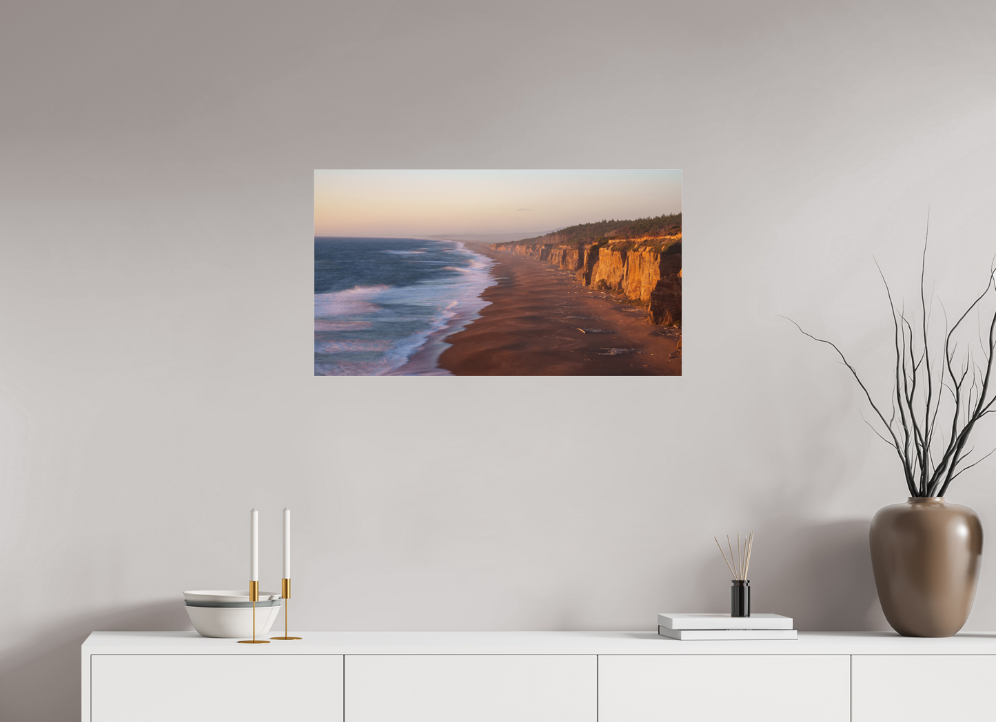 32 x 18″, Photo Print Under Acrylic Glass Blacklock Cliffs