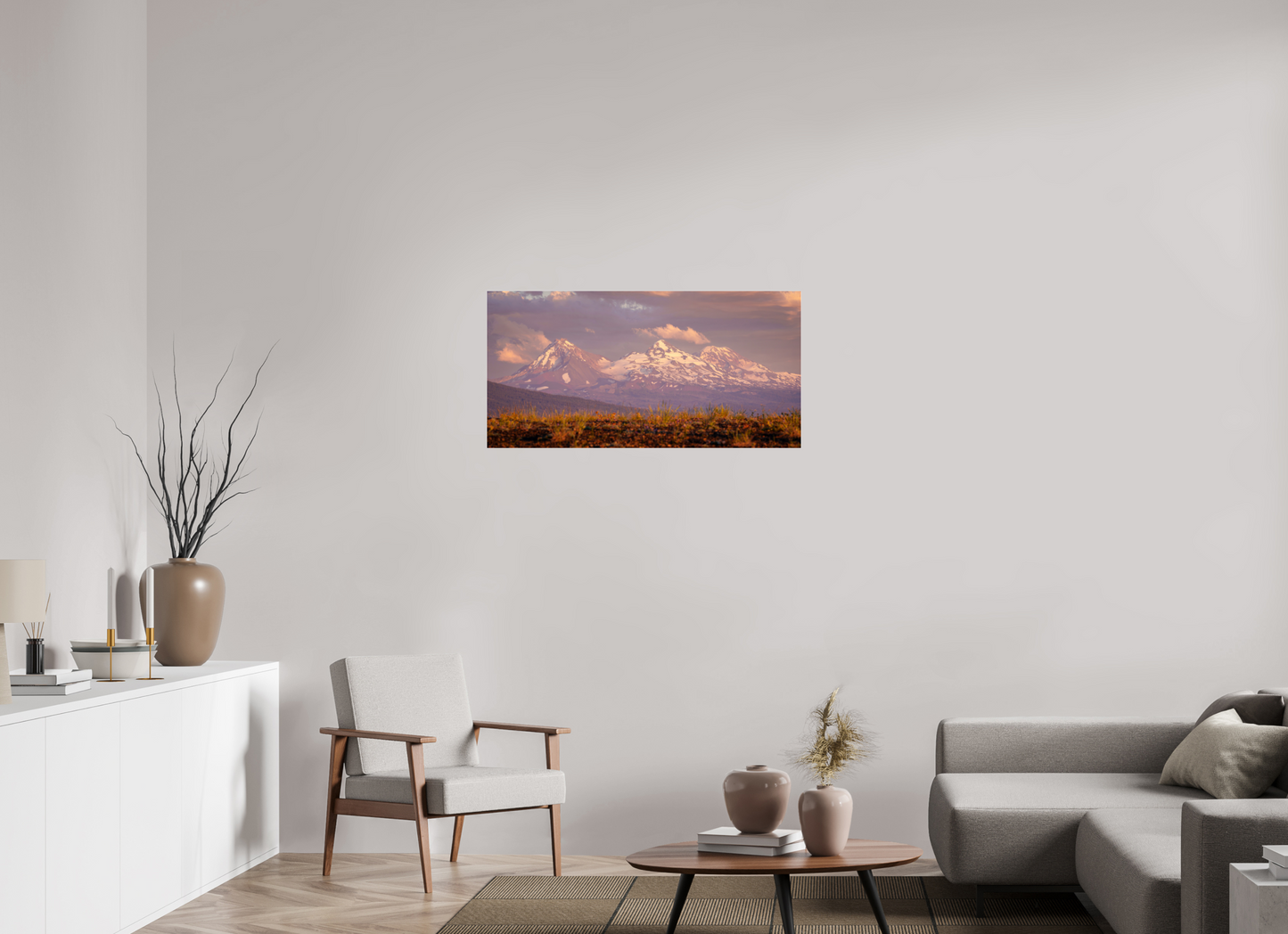 40 x 20″, Photo Print Under Acrylic Glass The Three Sisters