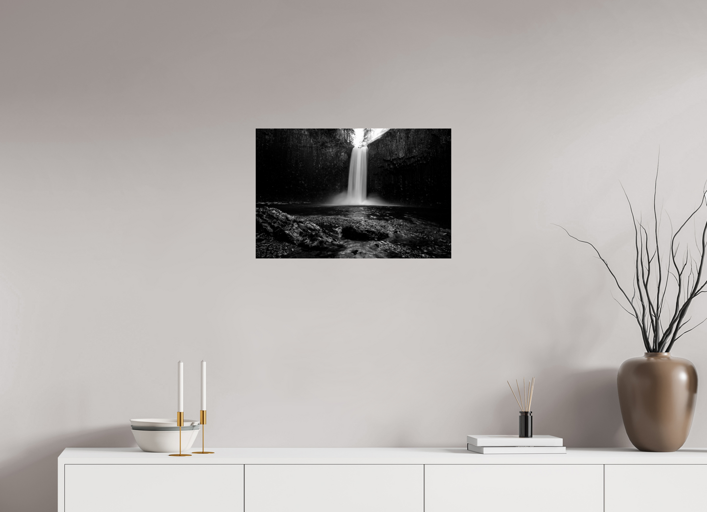 24 x 16″, Photo Print Under Acrylic Glass Morning Light at Abiqua Falls