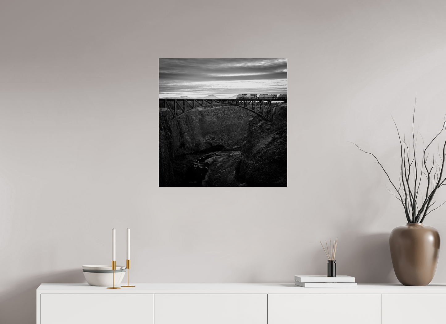 25 x 25″, Photo Print Under Acrylic Glass On Time