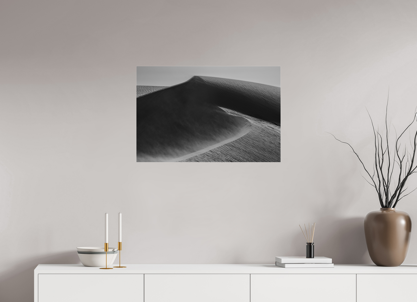 30 x 20″, Photo Print Under Acrylic Glass Sand Swept