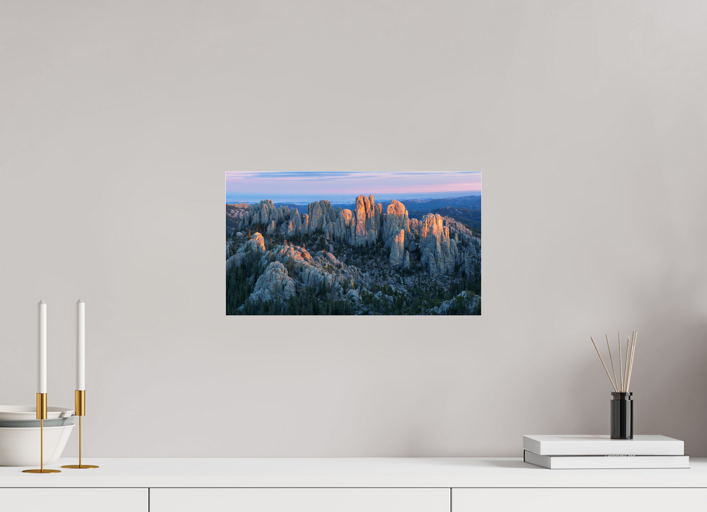 16 x 9″, Photo Print Under Acrylic Glass The Cathedral Spires