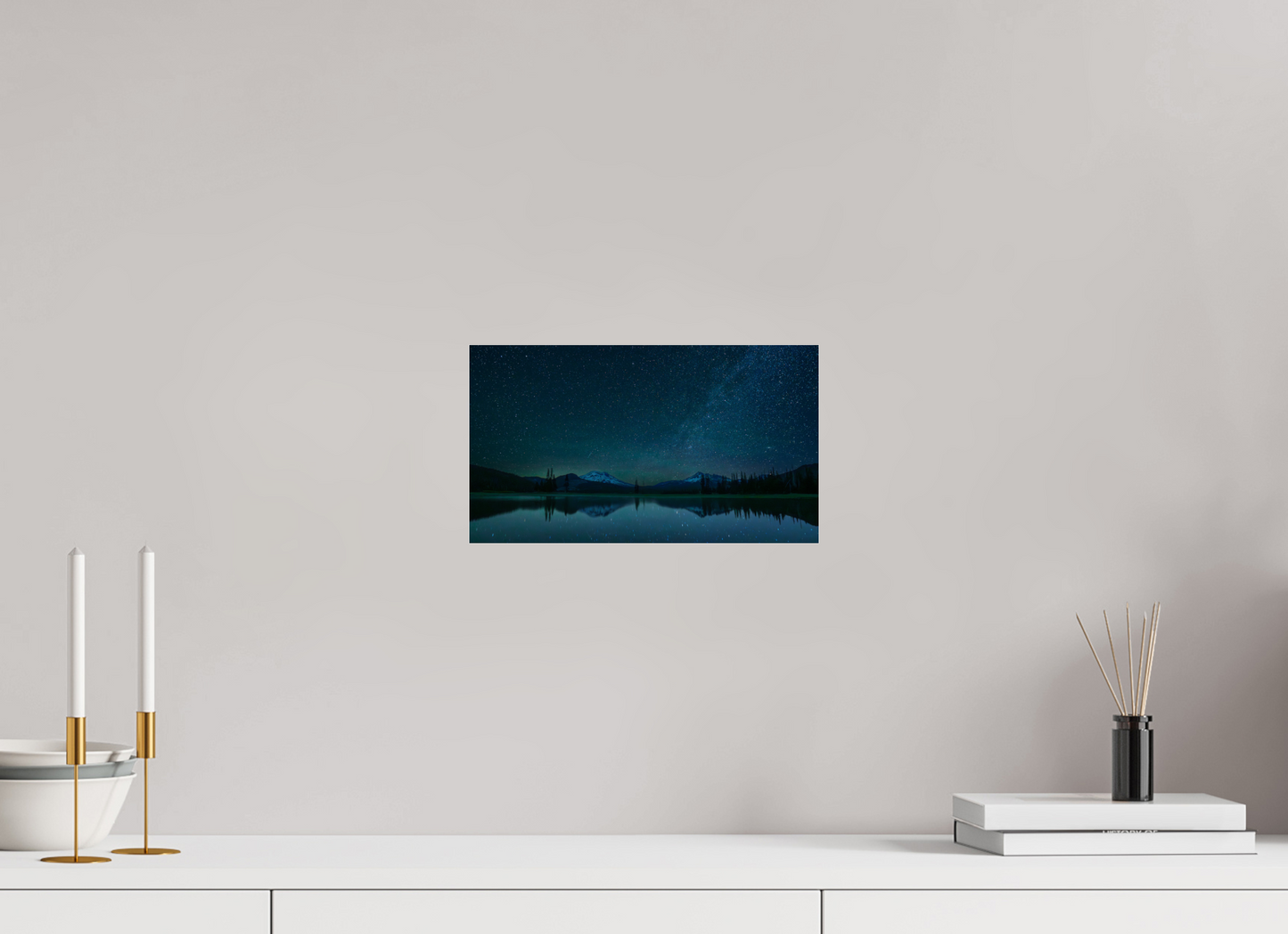 12 x 6.8″, Photo Print Under Acrylic Glass Sparks Lake Starlight