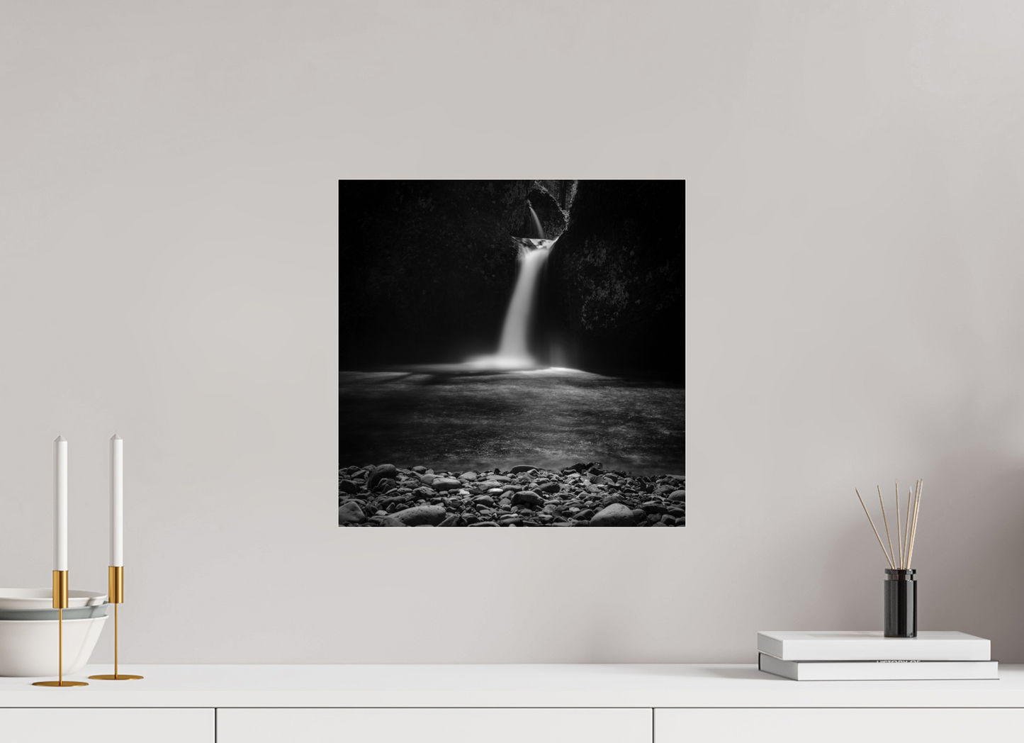 15 x 15″, Photo Print Under Acrylic Glass Punch Bowl Falls