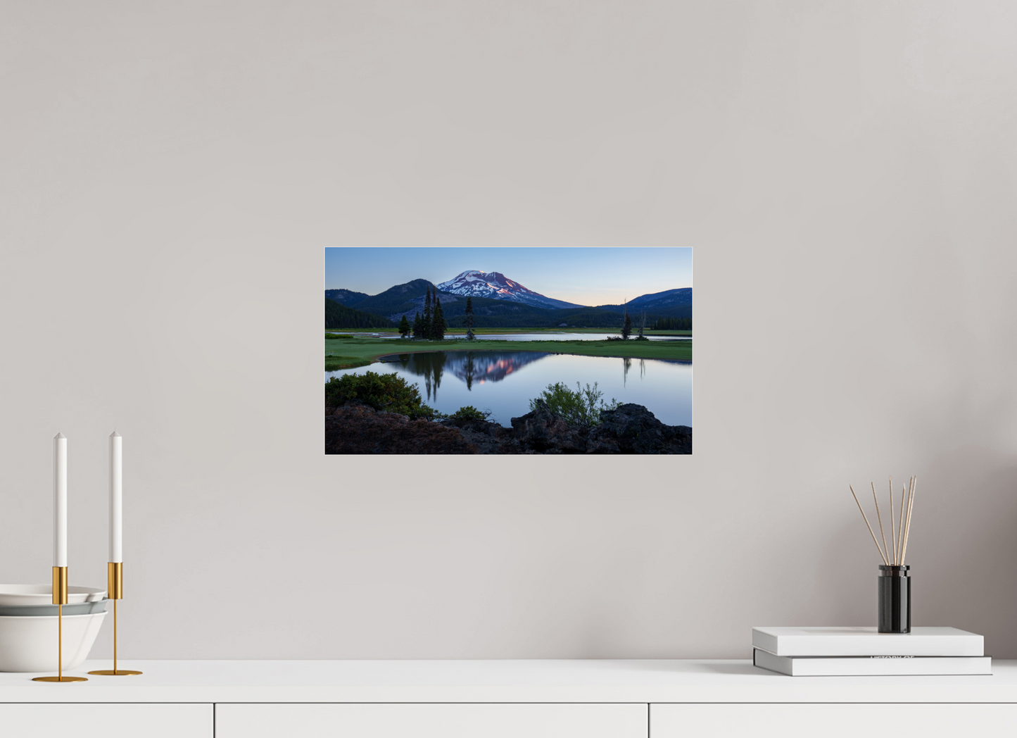 16 x 9″, Photo Print Under Acrylic Glass Classic Sparks Lake