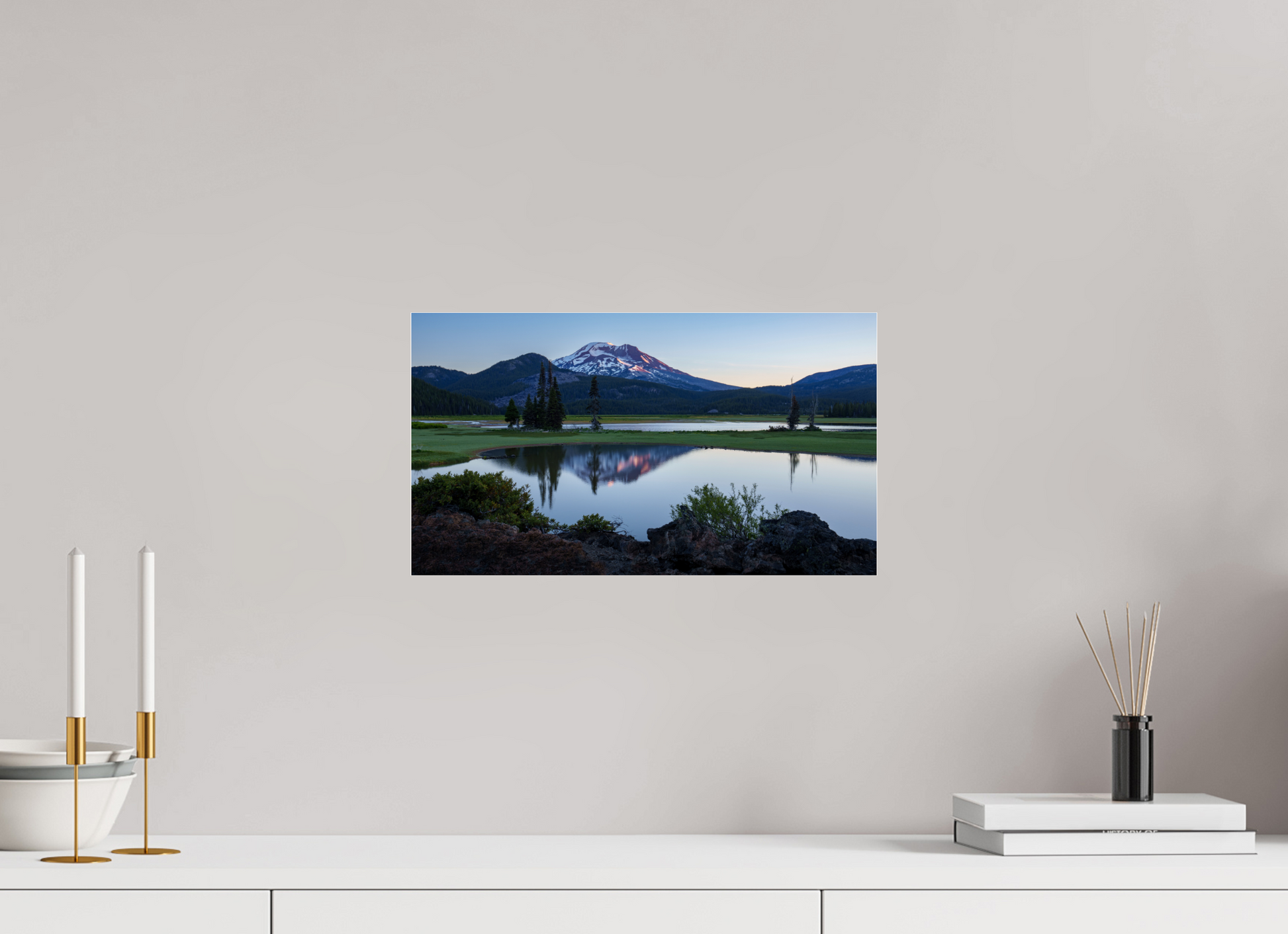 16 x 9″, Photo Print Under Acrylic Glass Classic Sparks Lake