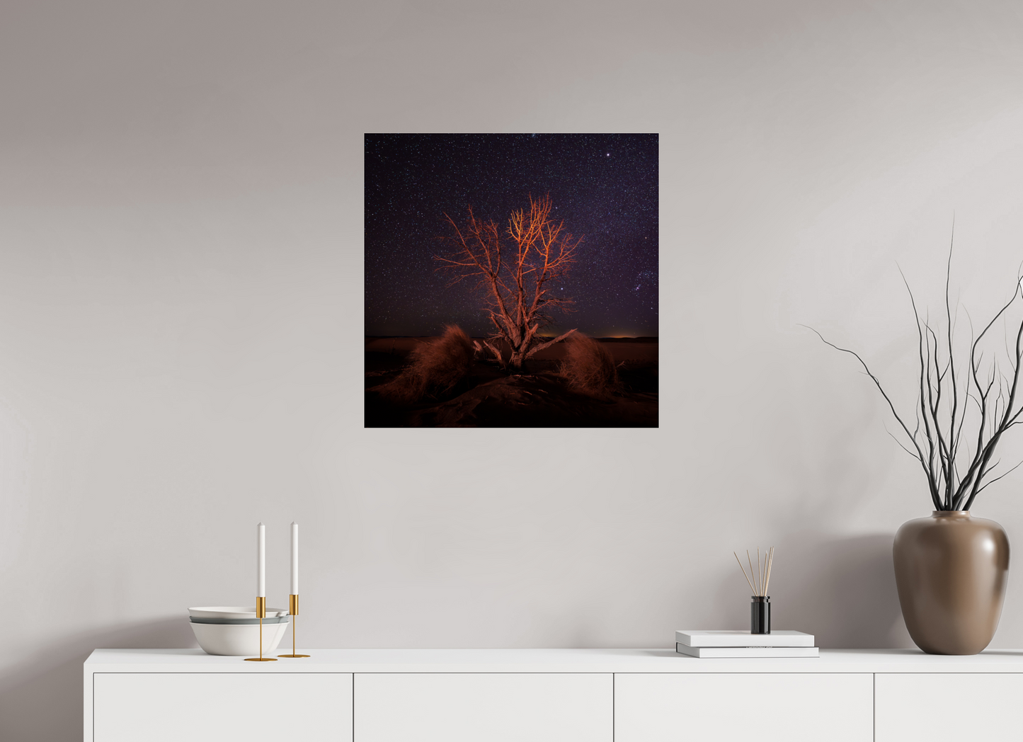 25 x 25″, Photo Print Under Acrylic Glass Fireworks and Freedom