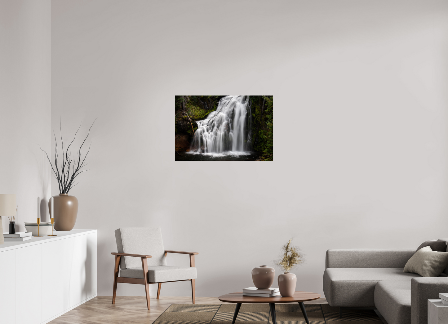 36 x 24″, Photo Print Under Acrylic Glass Upper Tumalo Falls