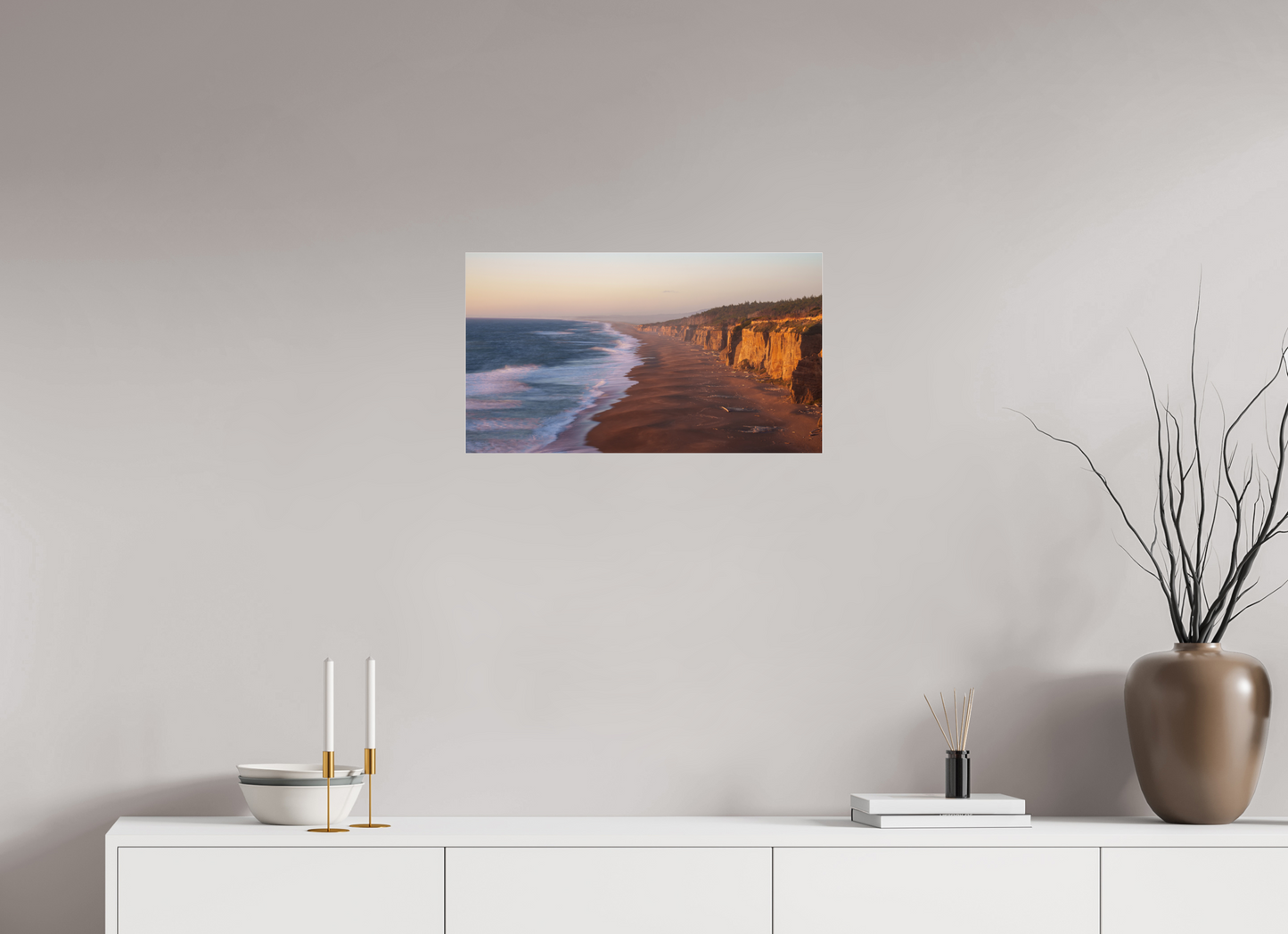 24 x 13.5″, Photo Print Under Acrylic Glass Blacklock Cliffs