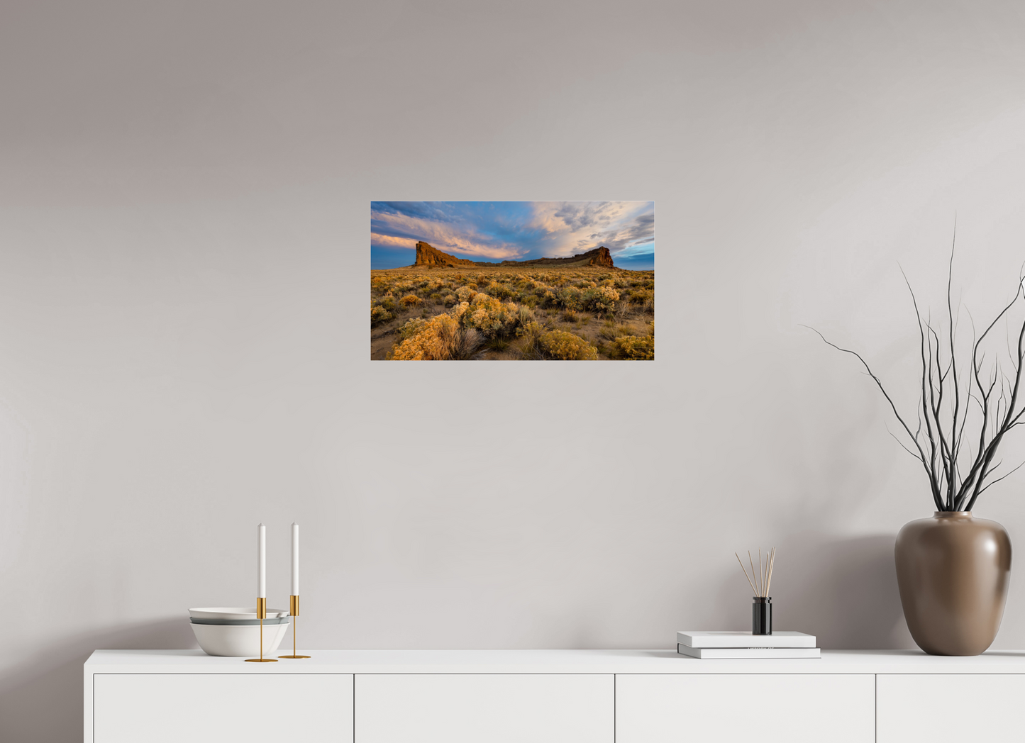 24 x 13.5″, Photo Print Under Acrylic Glass High Desert