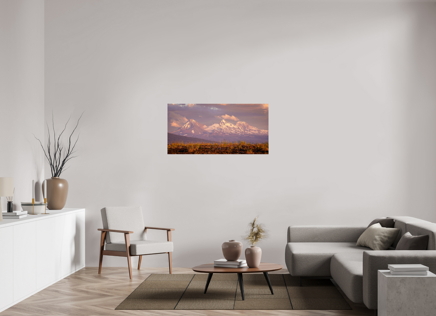 48 x 24″, Photo Print Under Acrylic Glass The Three Sisters
