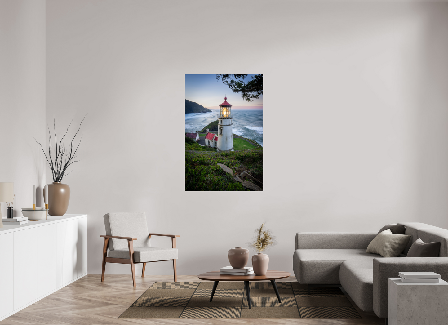 36 x 54″, Photo Print Under Acrylic Glass Heceta Head Lighthouse