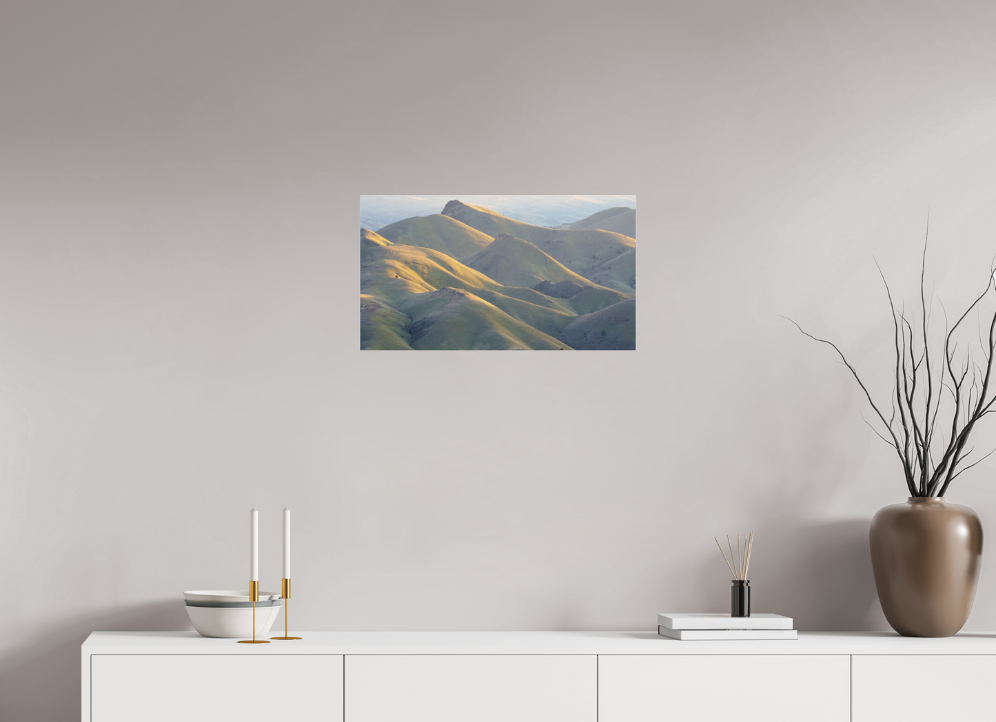24 x 13.5″, Photo Print Under Acrylic Glass Forest Green Outback