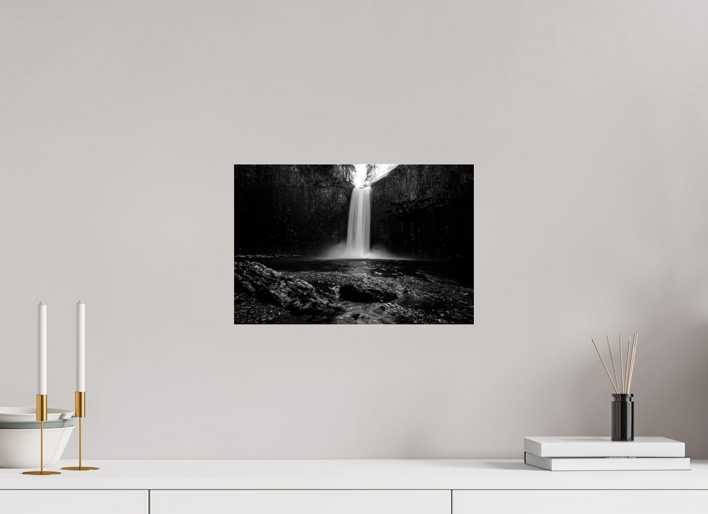 15 x 10″, Photo Print Under Acrylic Glass Morning Light at Abiqua Falls