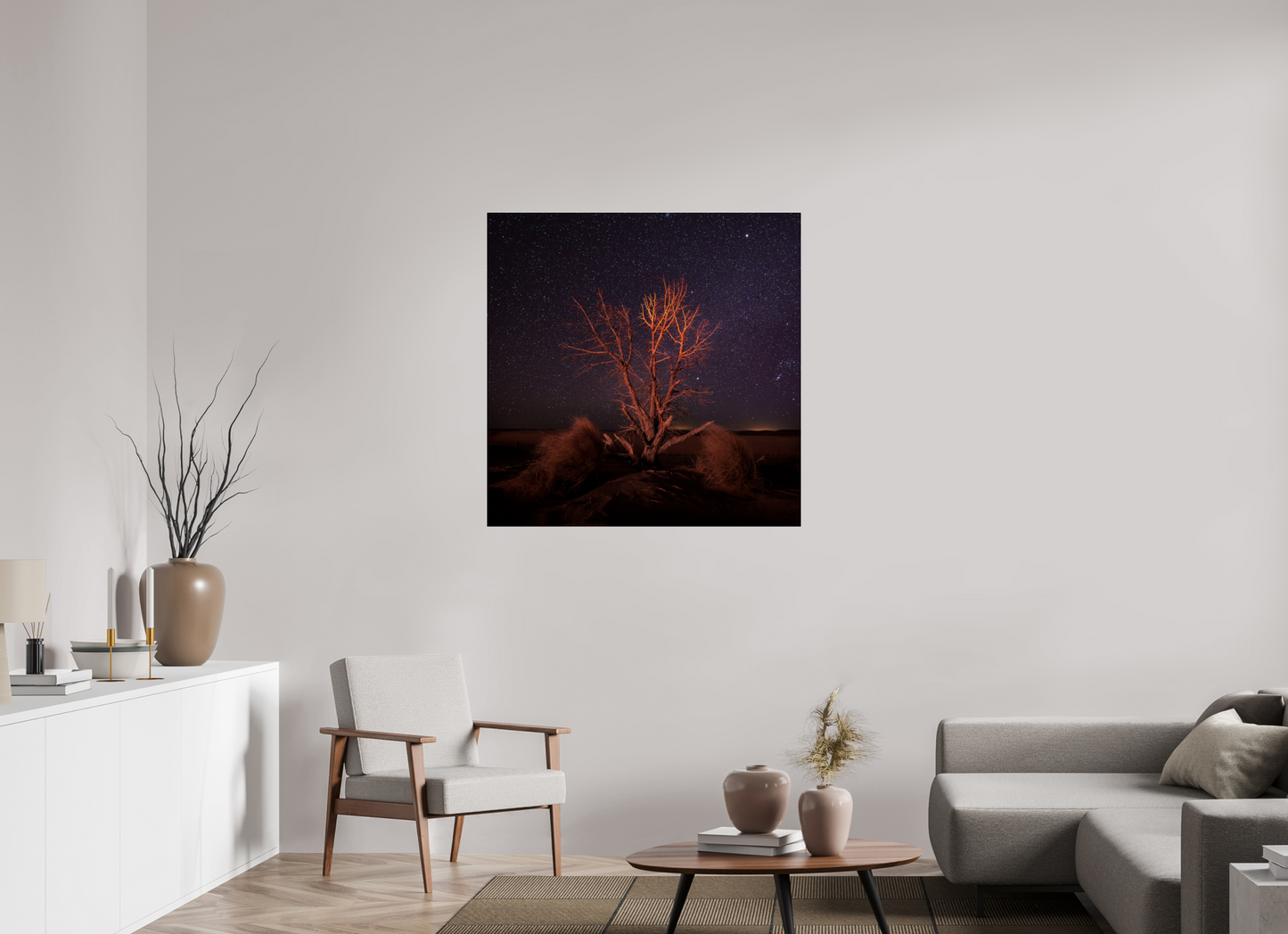 40 x 40″, Photo Print Under Acrylic Glass Fireworks and Freedom