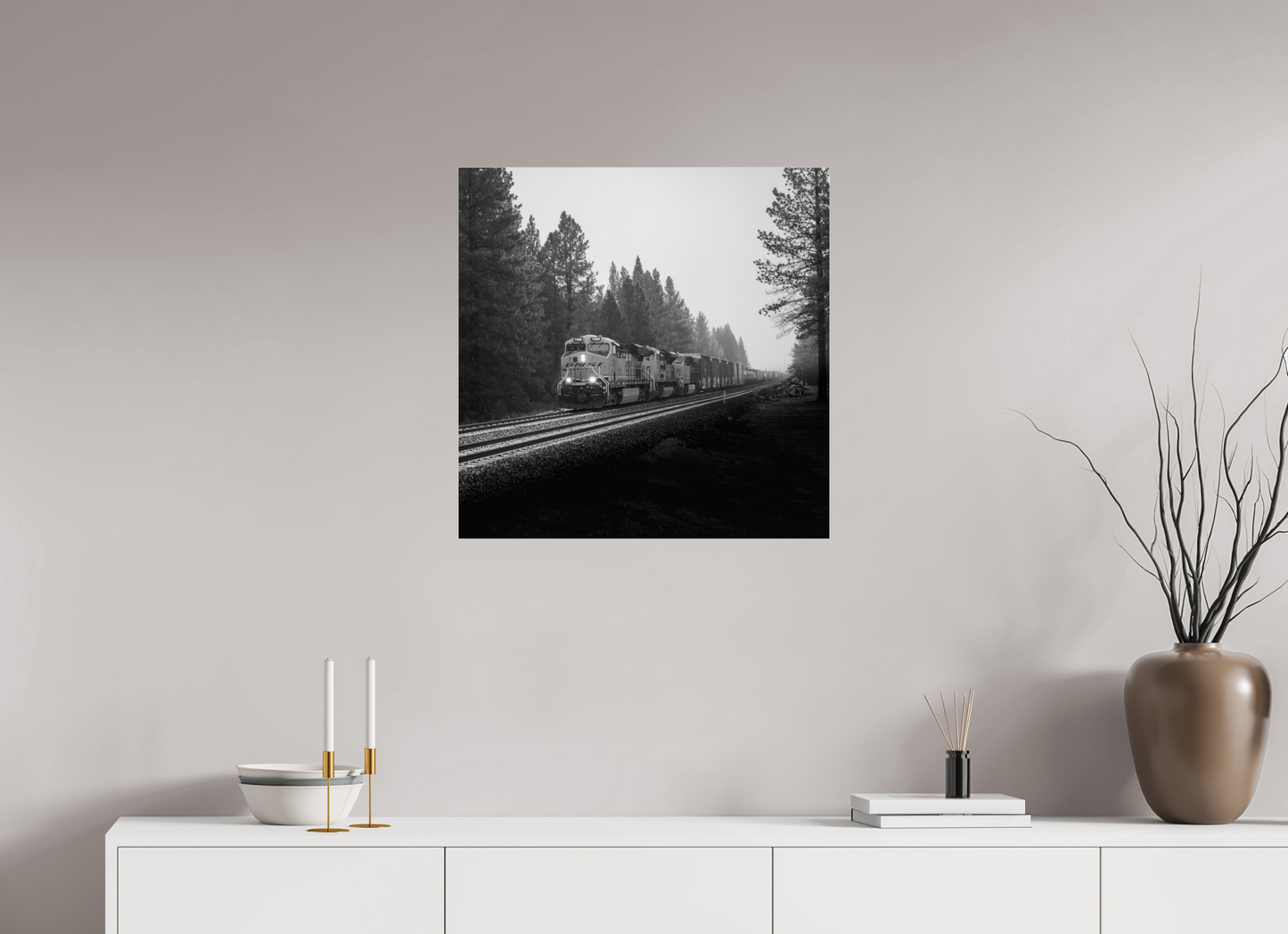 25 x 25″, Photo Print Under Acrylic Glass BNSF TBA