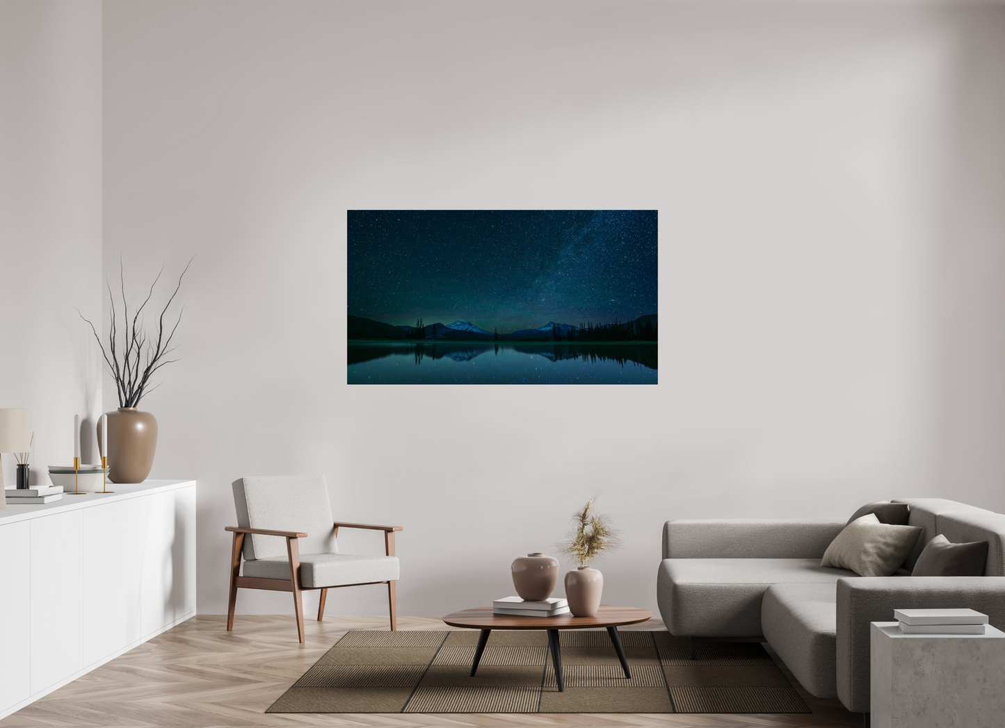 64 x 36″, Photo Print Under Acrylic Glass Sparks Lake Starlight