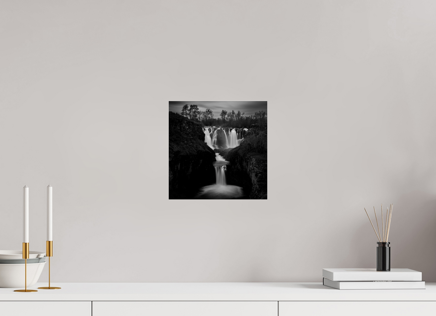 10 x 10″, Photo Print Under Acrylic Glass White River Falls