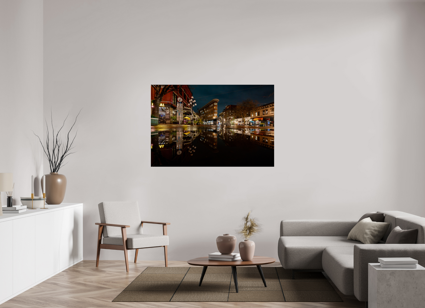 60 x 40″, Photo Print Under Acrylic Glass Gastown 2
