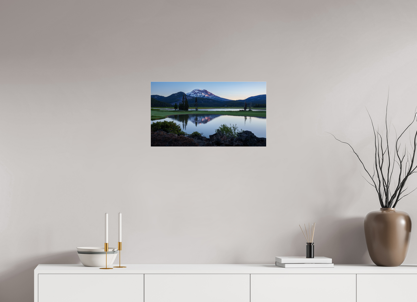 24 x 13.5″, Photo Print Under Acrylic Glass Classic Sparks Lake