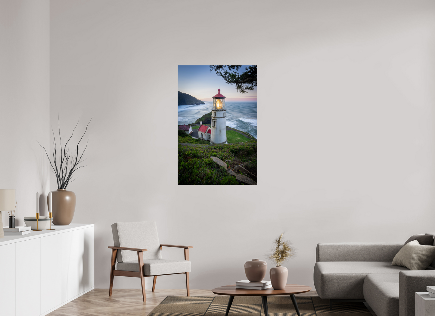30 x 45″, Photo Print Under Acrylic Glass Heceta Head Lighthouse