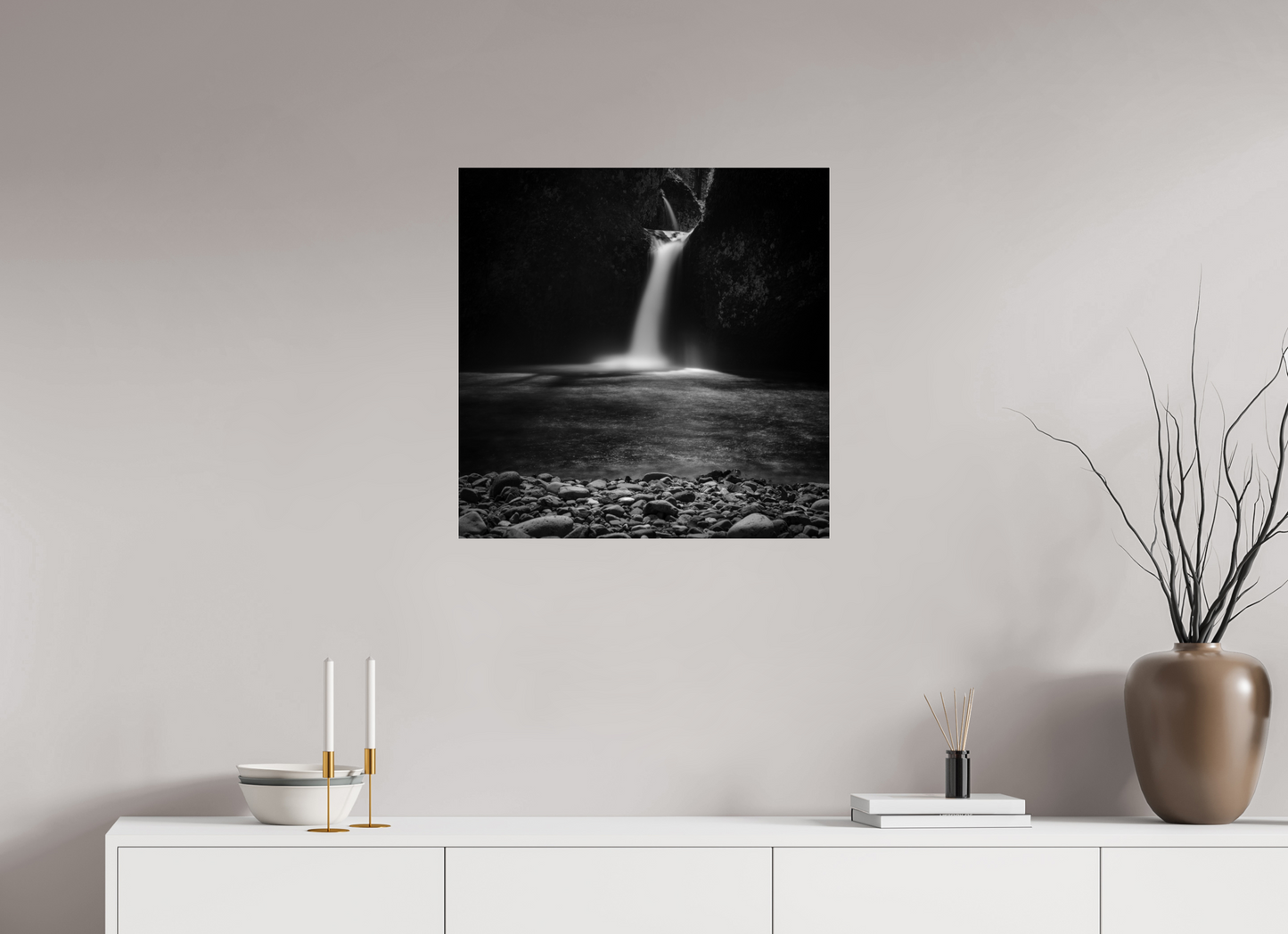 25 x 25″, Photo Print Under Acrylic Glass Punch Bowl Falls
