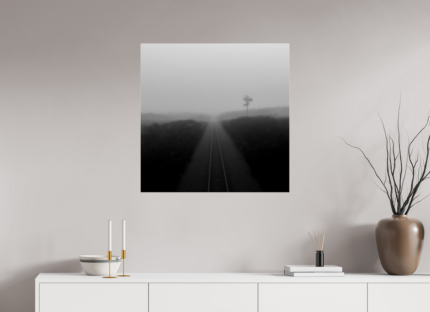 30 x 30″, Photo Print Under Acrylic Glass Into the Void
